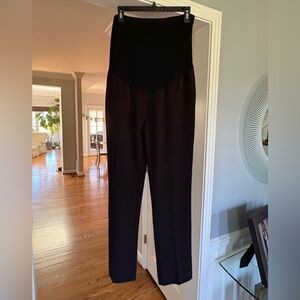 Seraphine Black Maternity Straight Leg Pants